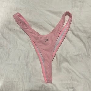 boutinla pink size small thong bottoms